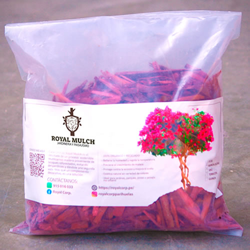 Mulch o mulching de madera picada